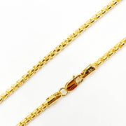 135KV0934000. 14k Solid Yellow Gold Venetian Box Link Chain